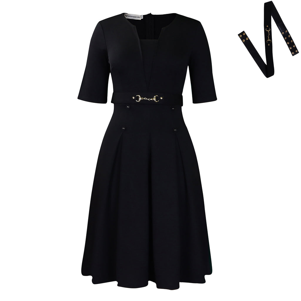 Women's Short-Sleeve Fashionable Elegant Dress