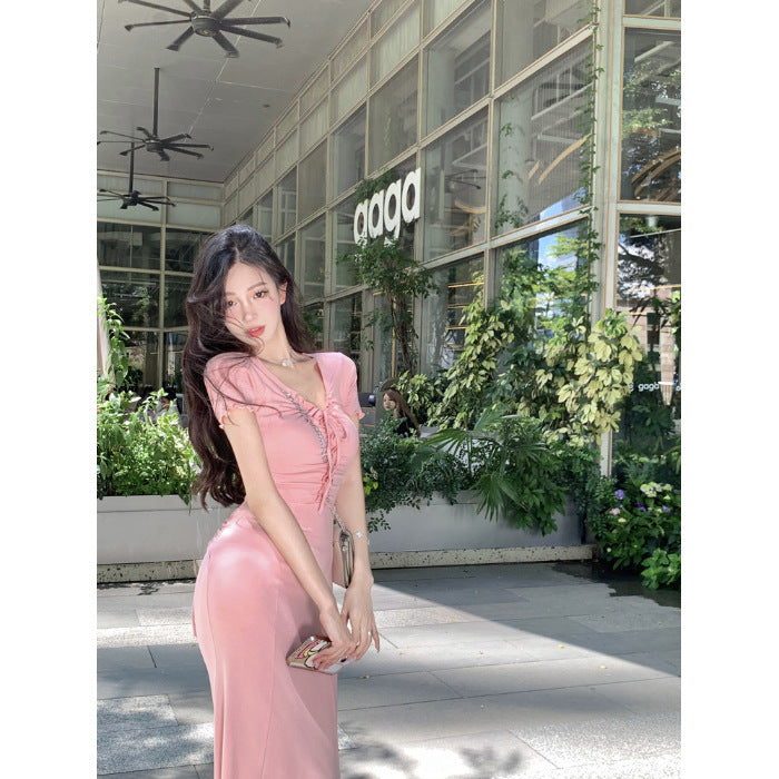 High End Sexy Sheath Maxi Dress