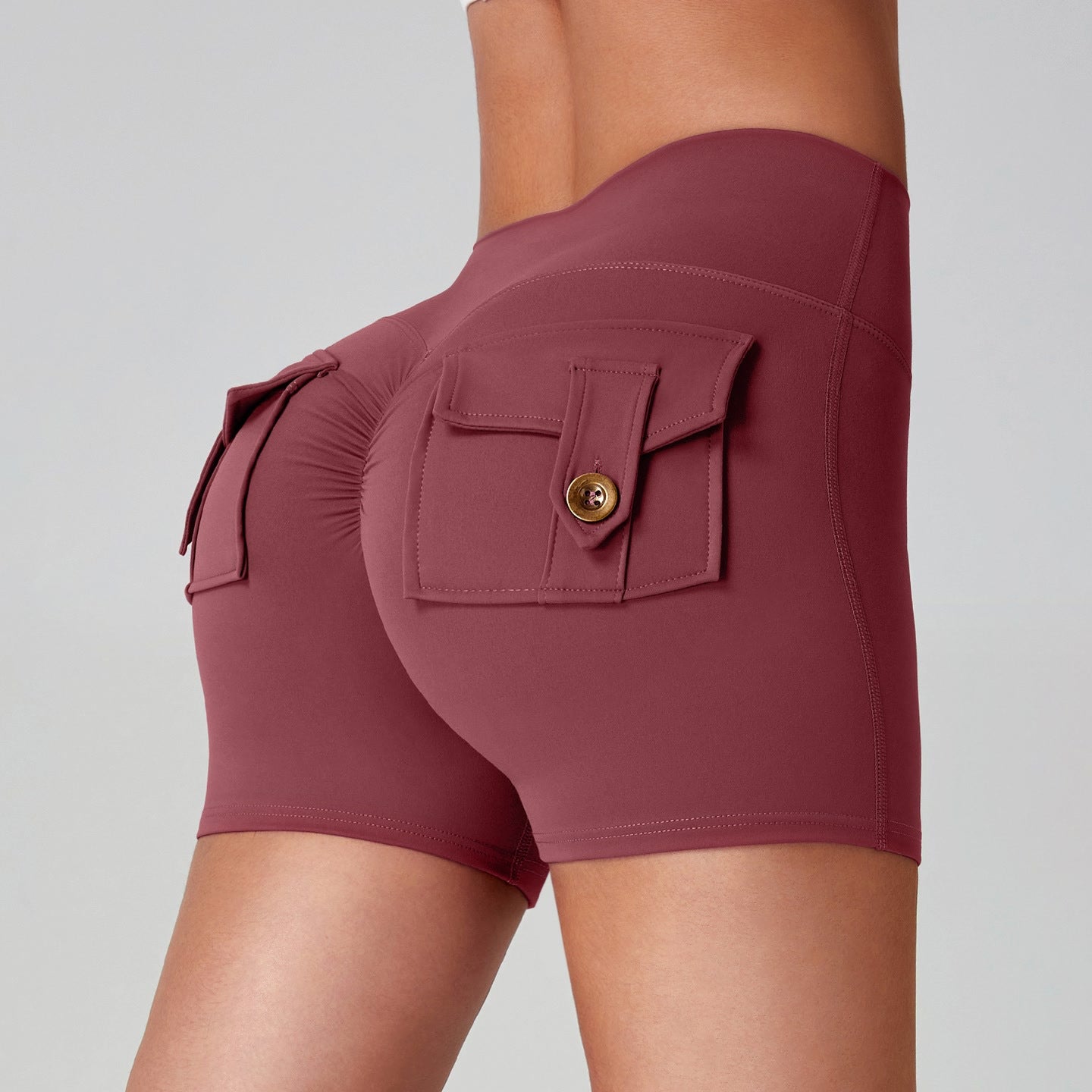 women quick dry running leggings brown