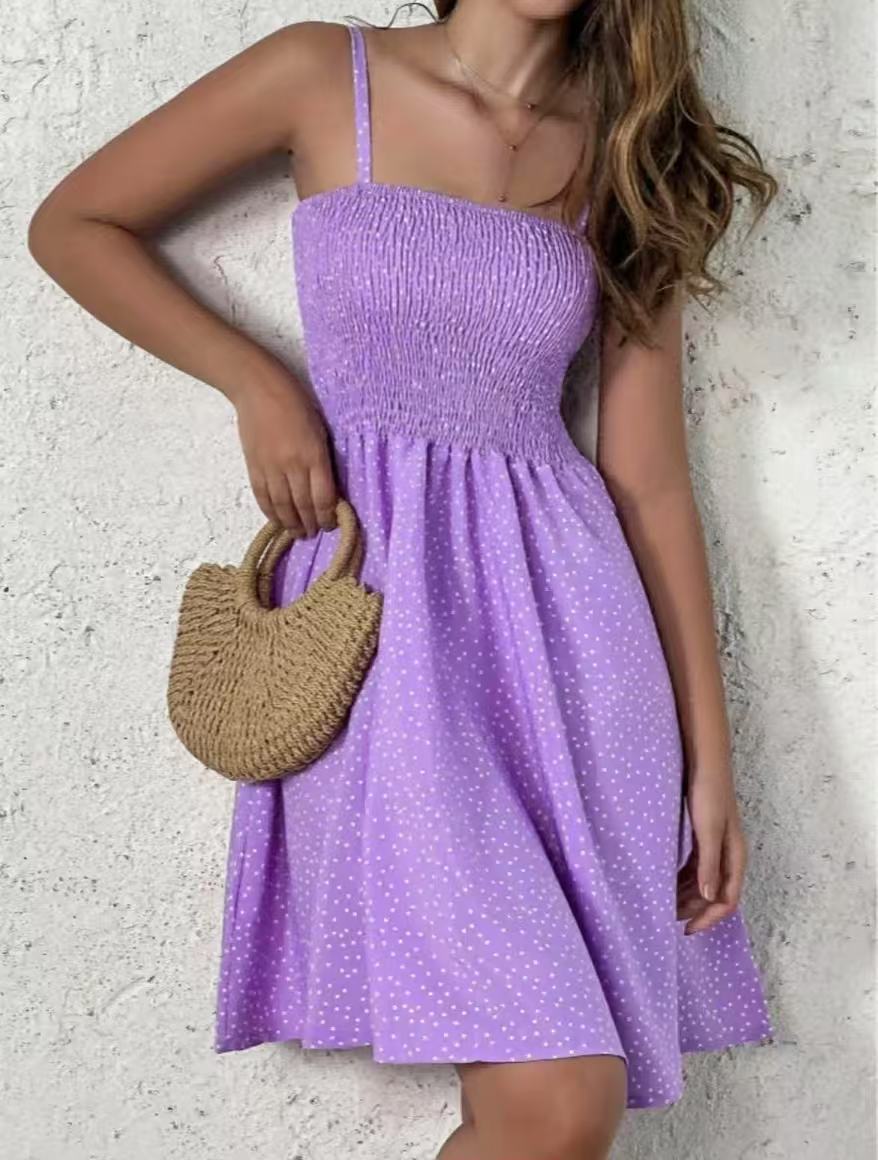 Summer Bohemian Printed Tube Top Sexy Mini Skirt