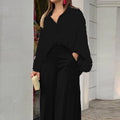 Fashionable Printed Wide-leg Pants