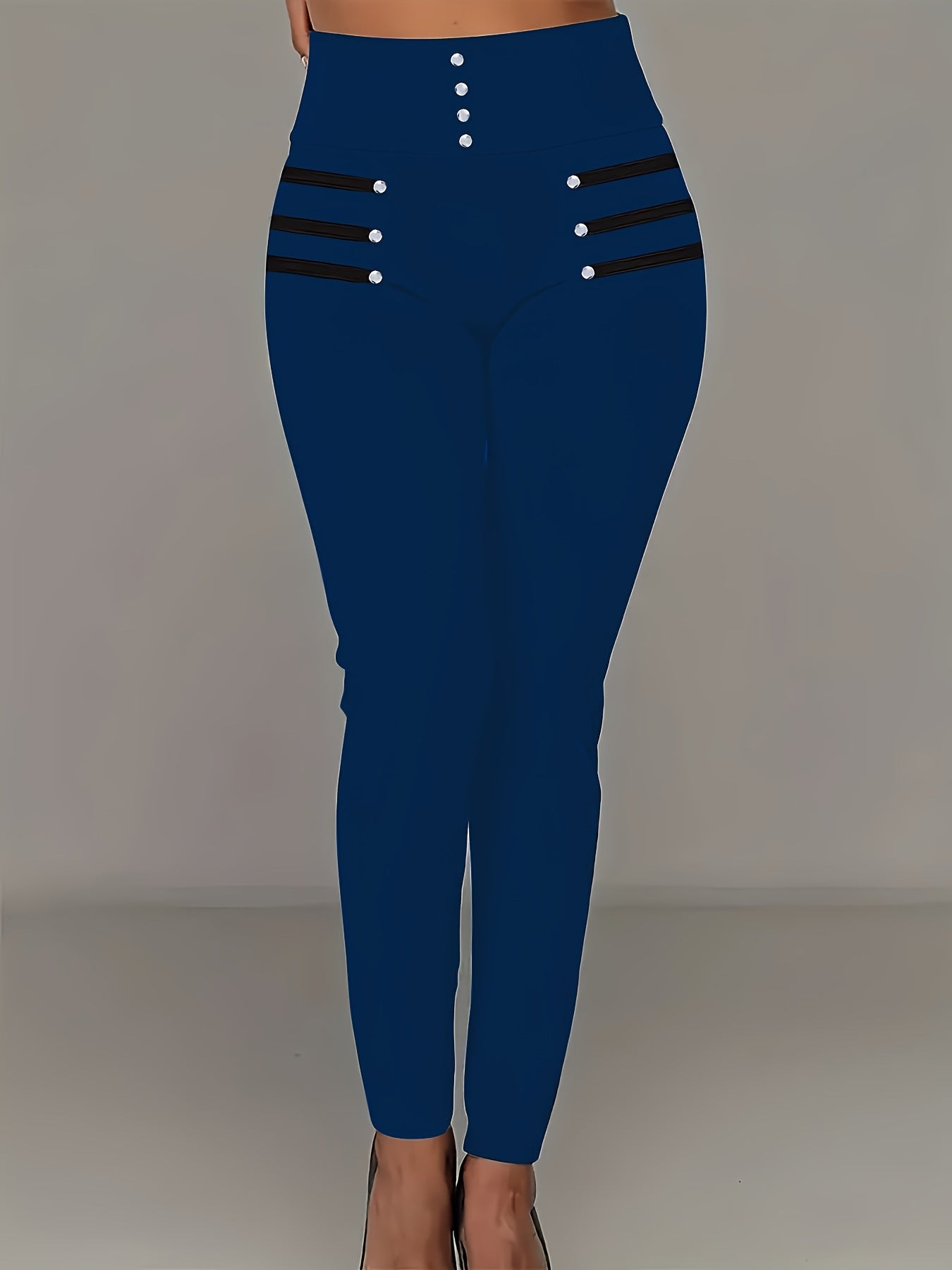 High-waisted Slim-fit Trousers Women's European And American Style