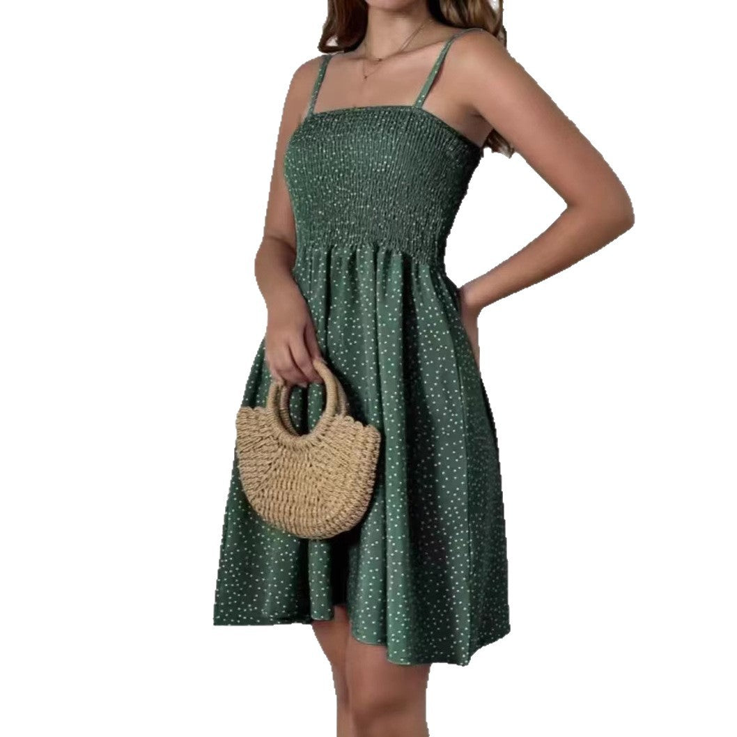 Summer Bohemian Printed Tube Top Sexy Mini Skirt