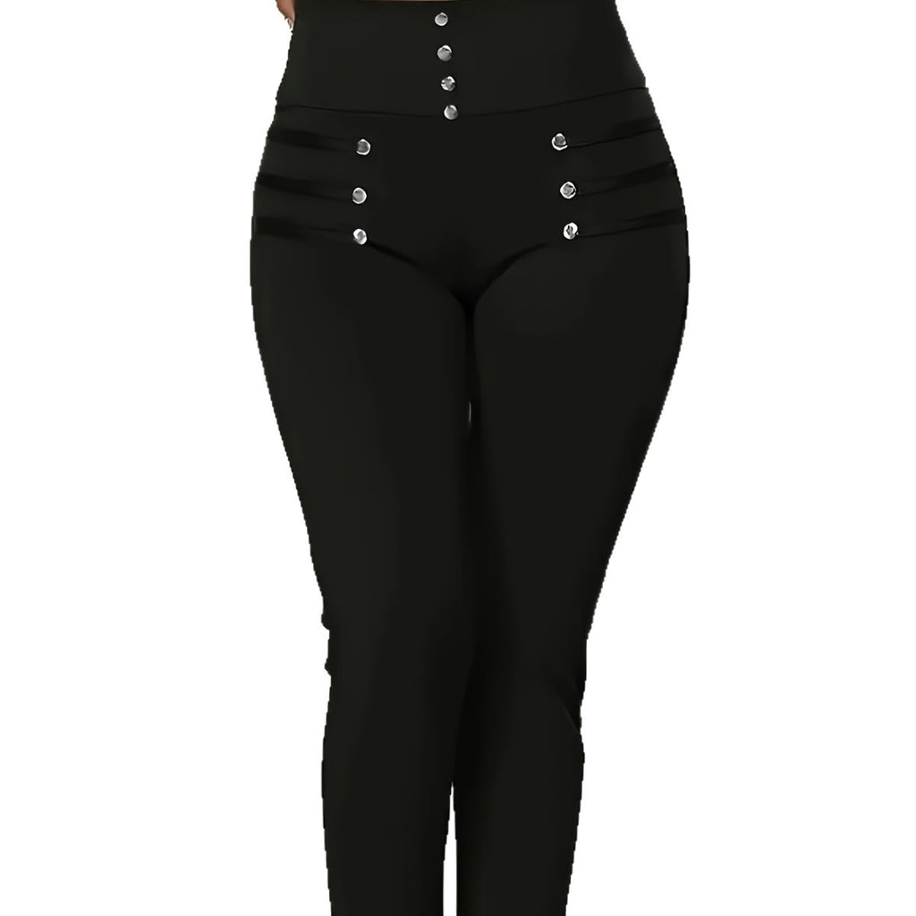 High-waisted Slim-fit Trousers Women's European And American Style