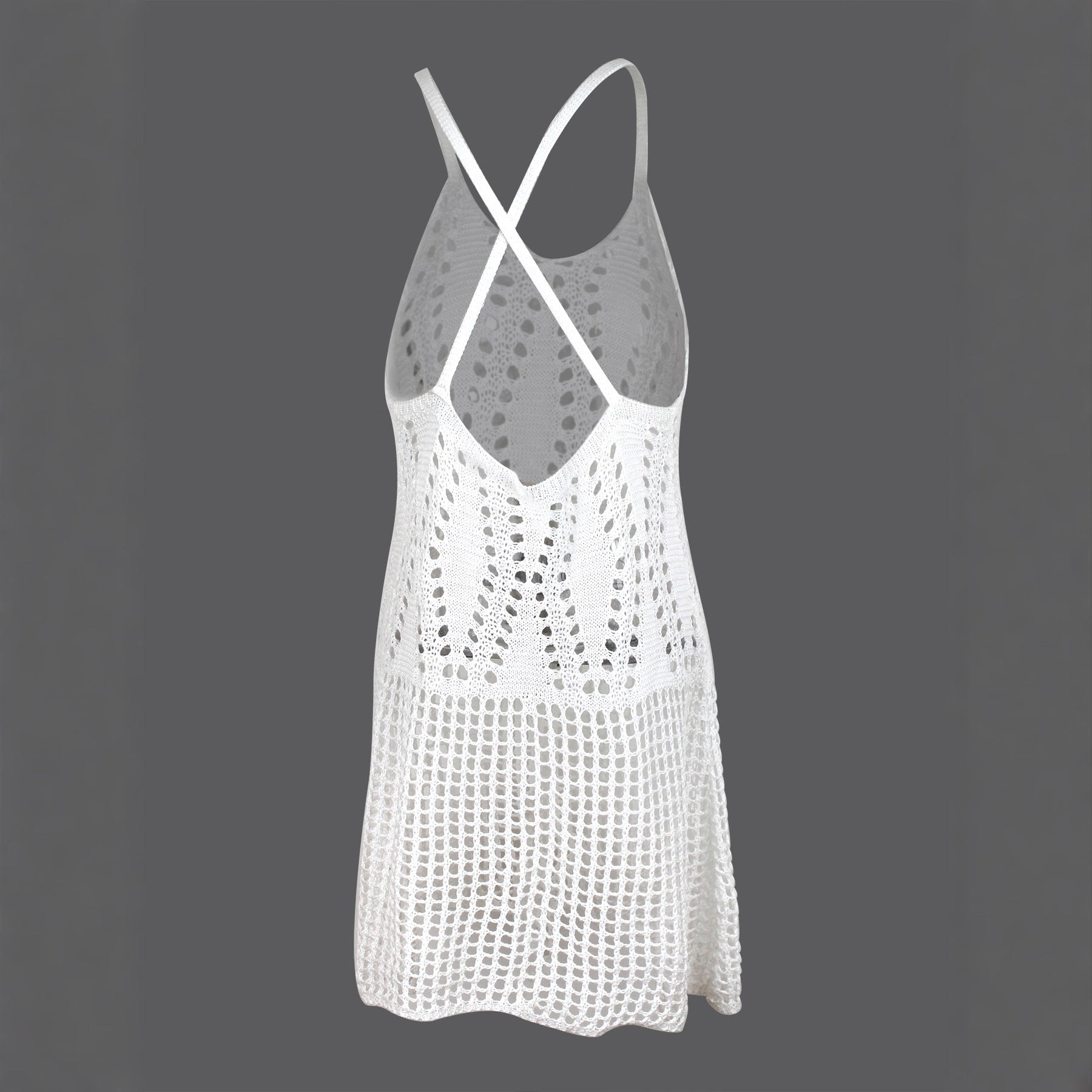 Women's V-neck Pullover Hollow-Out Dress